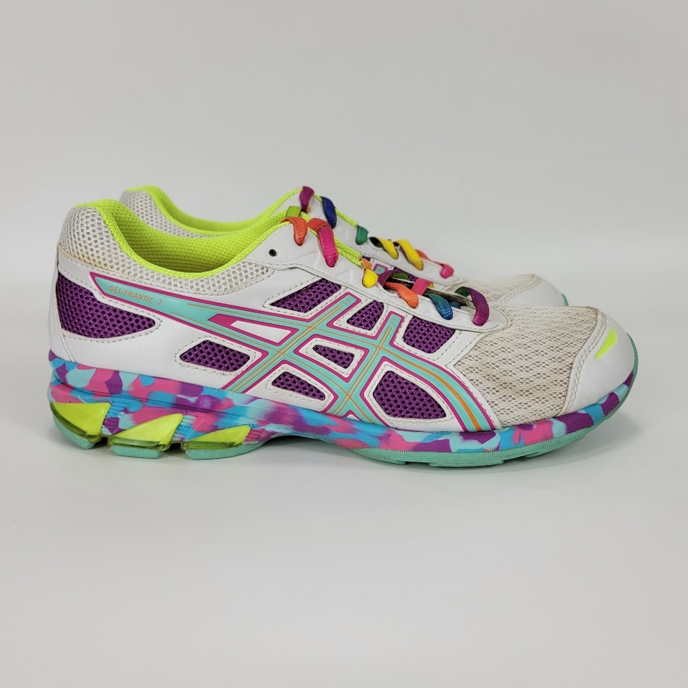 Asics Gel Frantic 7 Athletic Running Multicolor Shoes Sneakers Womens 7.5 T3A6Q